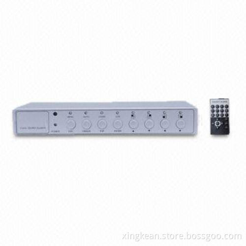 Various Displaying Mode CCTV 4CH Quad Processor with a Remote Control Realtime Display